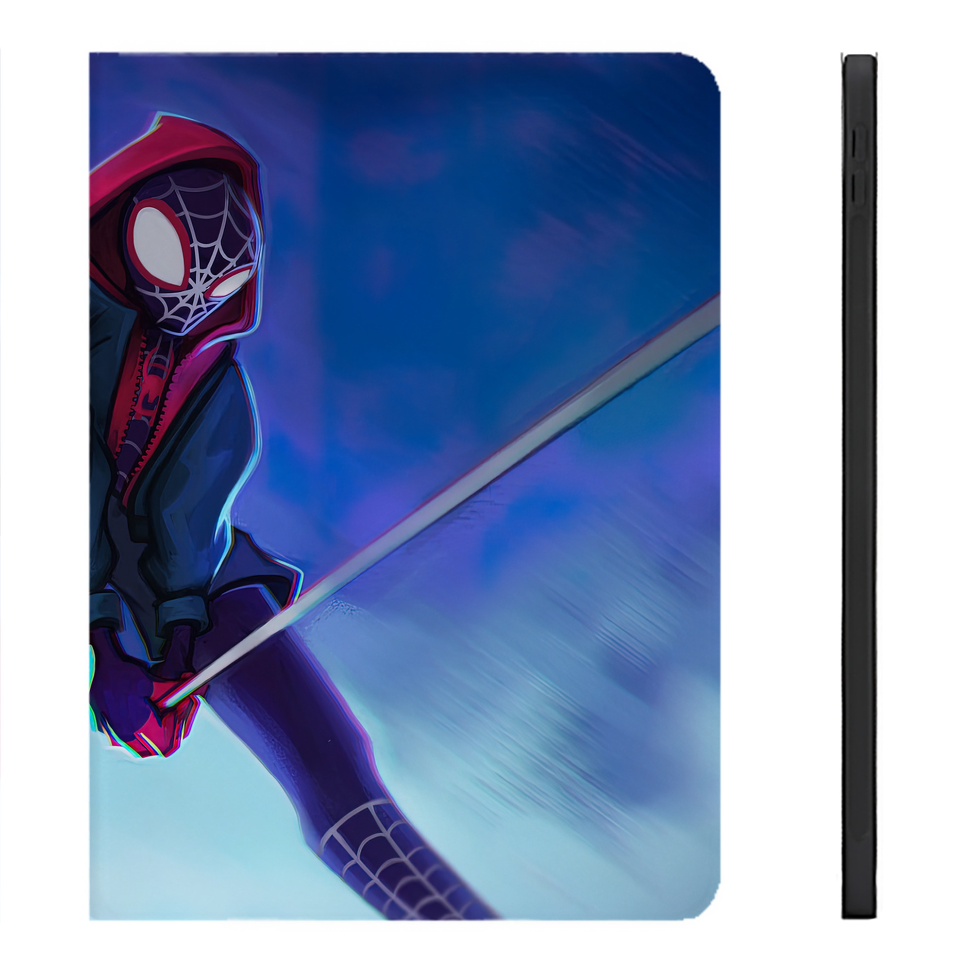 （画像用） Spider Man スパイダーマン IPadケース ペンホルダー付き ブックスタイルデザイン
